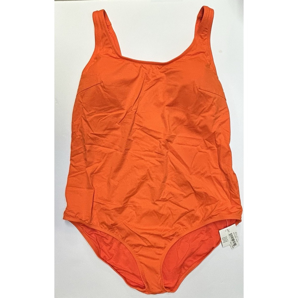 Amazon Essentials One Piece‎ Swimsuit Orange Size 1X Removal Pads New